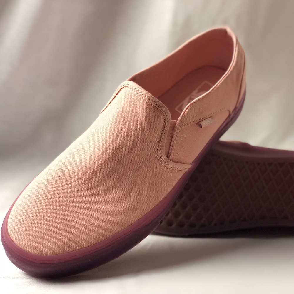 Vans Unisex Slip-On Shoes Lite Sepia Rose Surf. - Picture 1 of 7